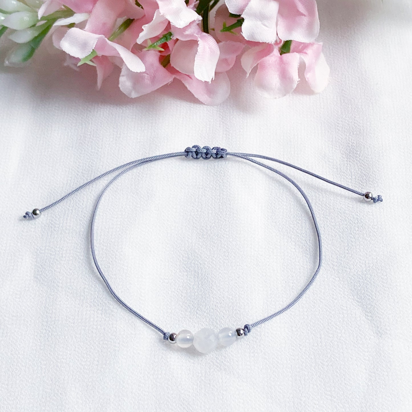 Glücksbringer Armband "mom-to-be" für Schwangerschaft und Geburt mit Mondstein und Achat (VPE 10 Stk.)