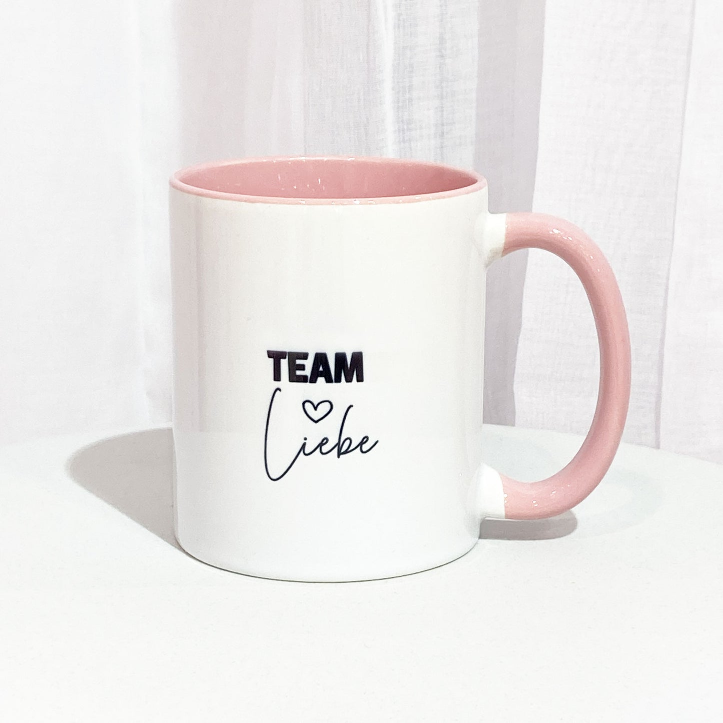 Tasse Pink mit Logo