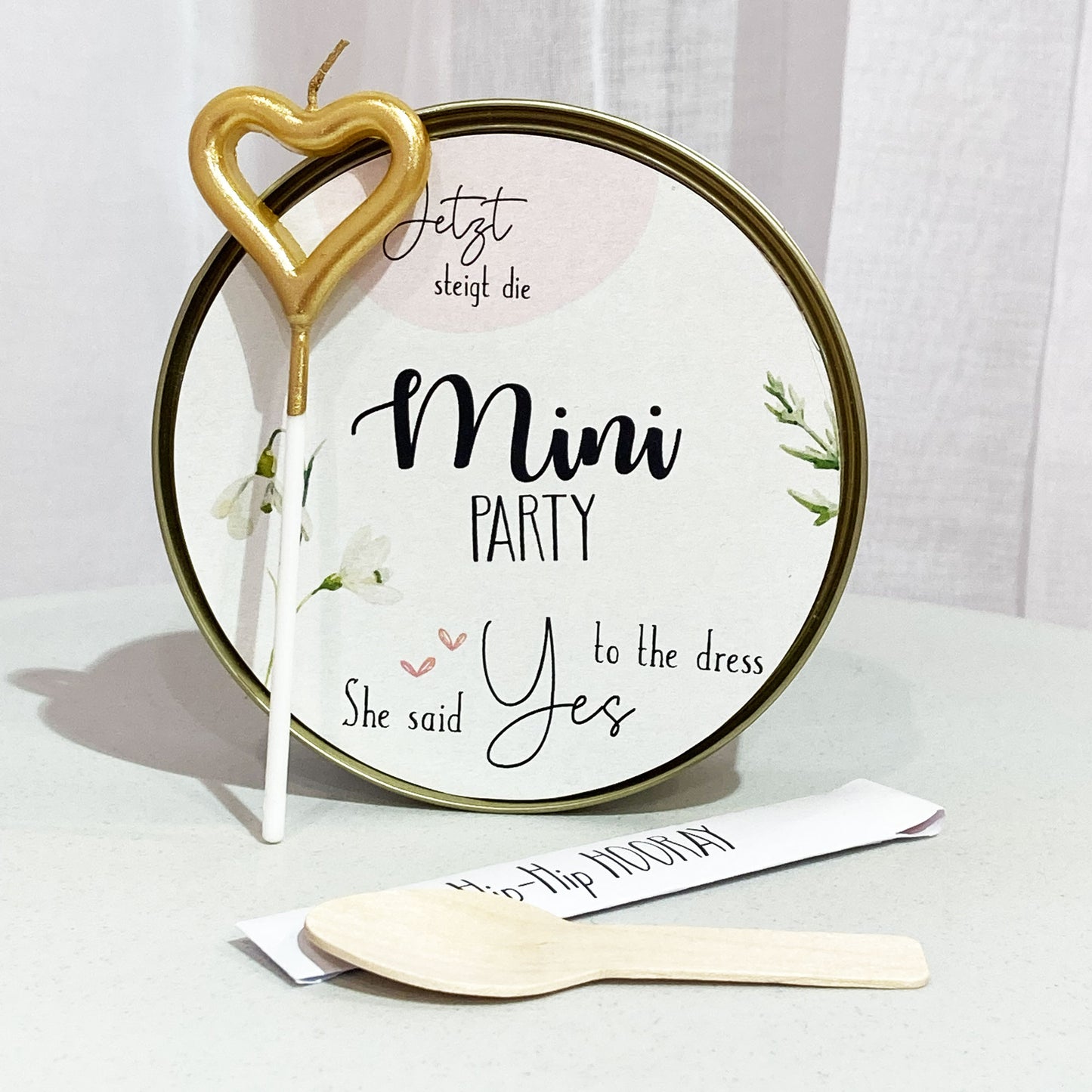 Mini Party Kuchen „Yes to the Dress“ – Der süßeste Moment nach dem Ja zum Kleid
