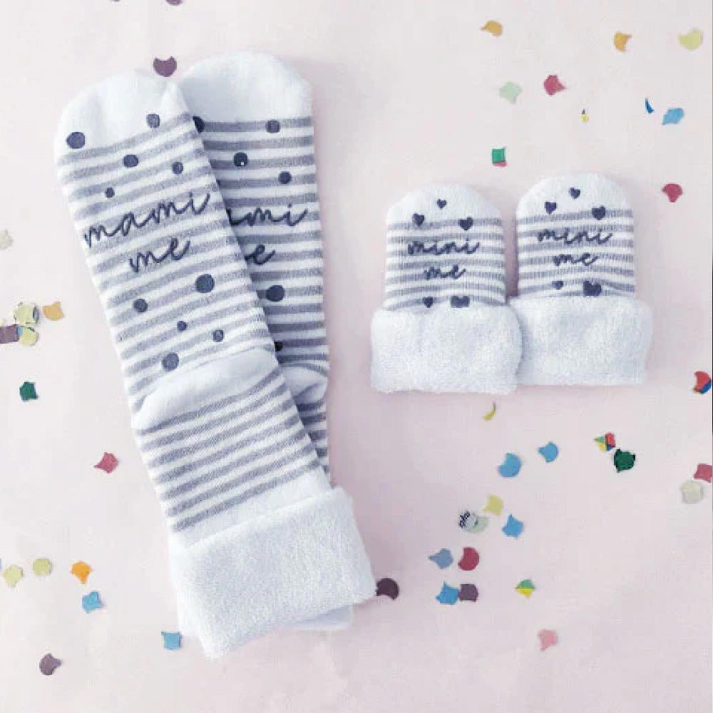 Bambus-Socken für Mama und Baby - 2er Partnerlook-Socken-Set
