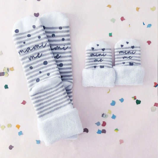 Bambus-Socken für Mama und Baby - 2er Partnerlook-Socken-Set