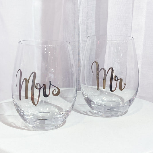 Gläser-Set „Mr & Mrs"