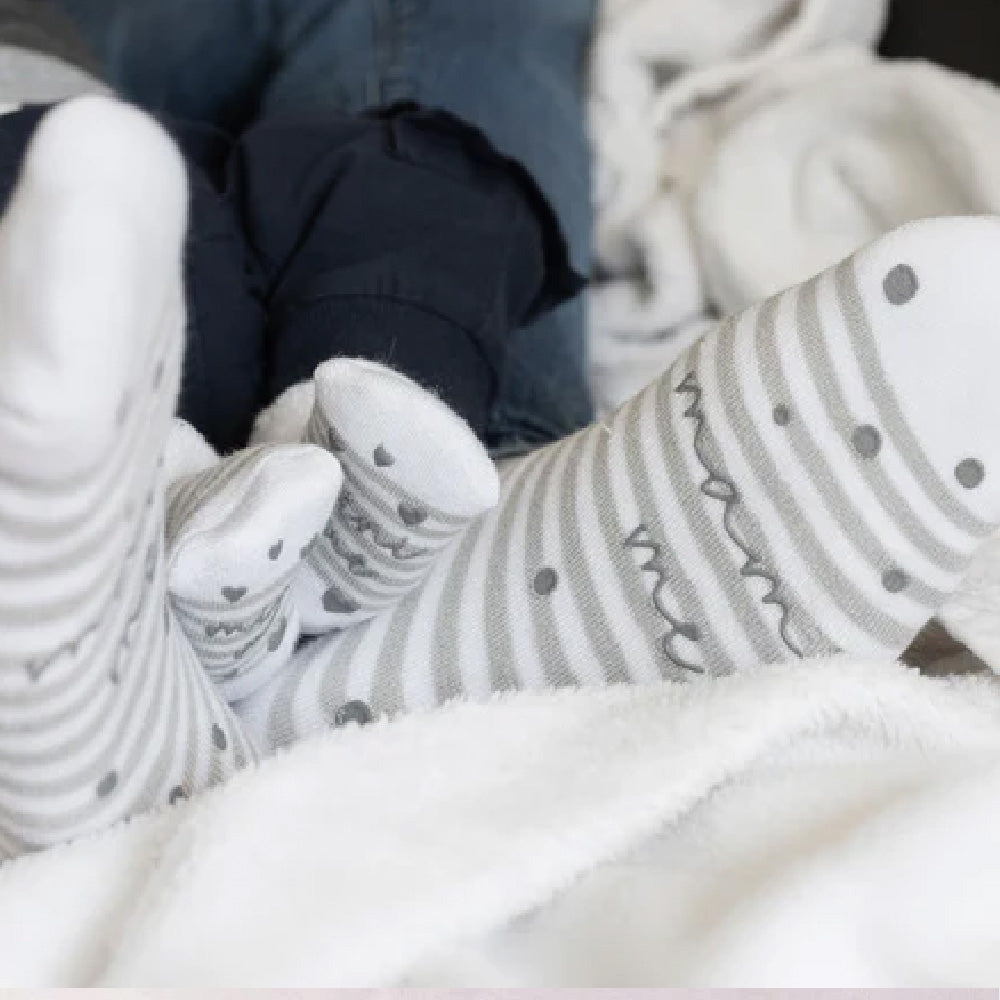 Bambus-Socken für Mama und Baby - 2er Partnerlook-Socken-Set