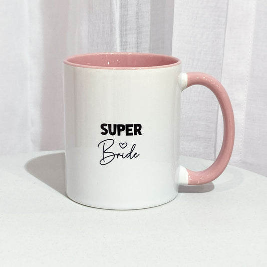 Tasse „Super Bride“